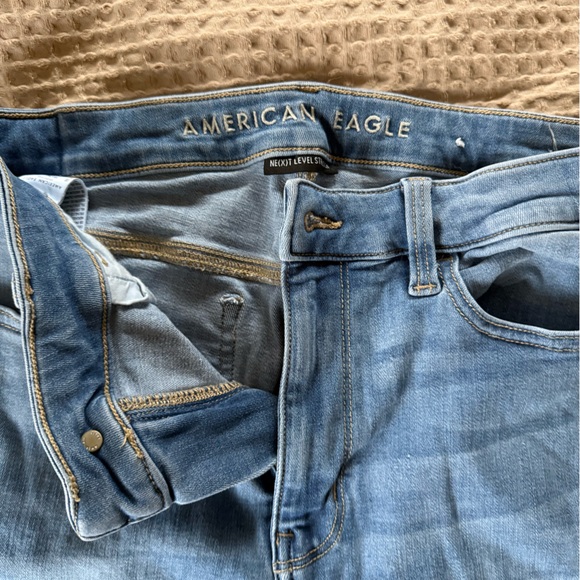 AE NE(X)T LEVEL SUPER HIGH-WAISTED JEGGING
 Brilliant Blue size 10 long - Picture 3 of 3